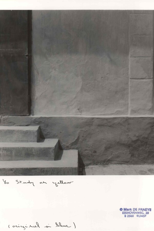 Mark De Fraeye, ´80 study on yellow